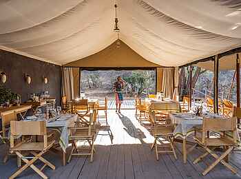 Basecamp Samburu: Essbereich Basecamp Samburu: Essbereich