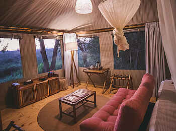 Camp Xakanaxa: Family Tent Lounge