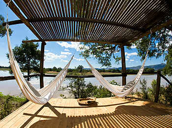 Chindeni Bushcamp: Hängematten Chindeni Bushcamp: Hängematten