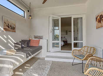 De Tafelberg Guesthouse: Die Terrasse eines Luxury Pool Zimmers