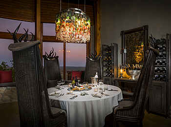 Ulusaba Rock Lodge: Weinverkostung