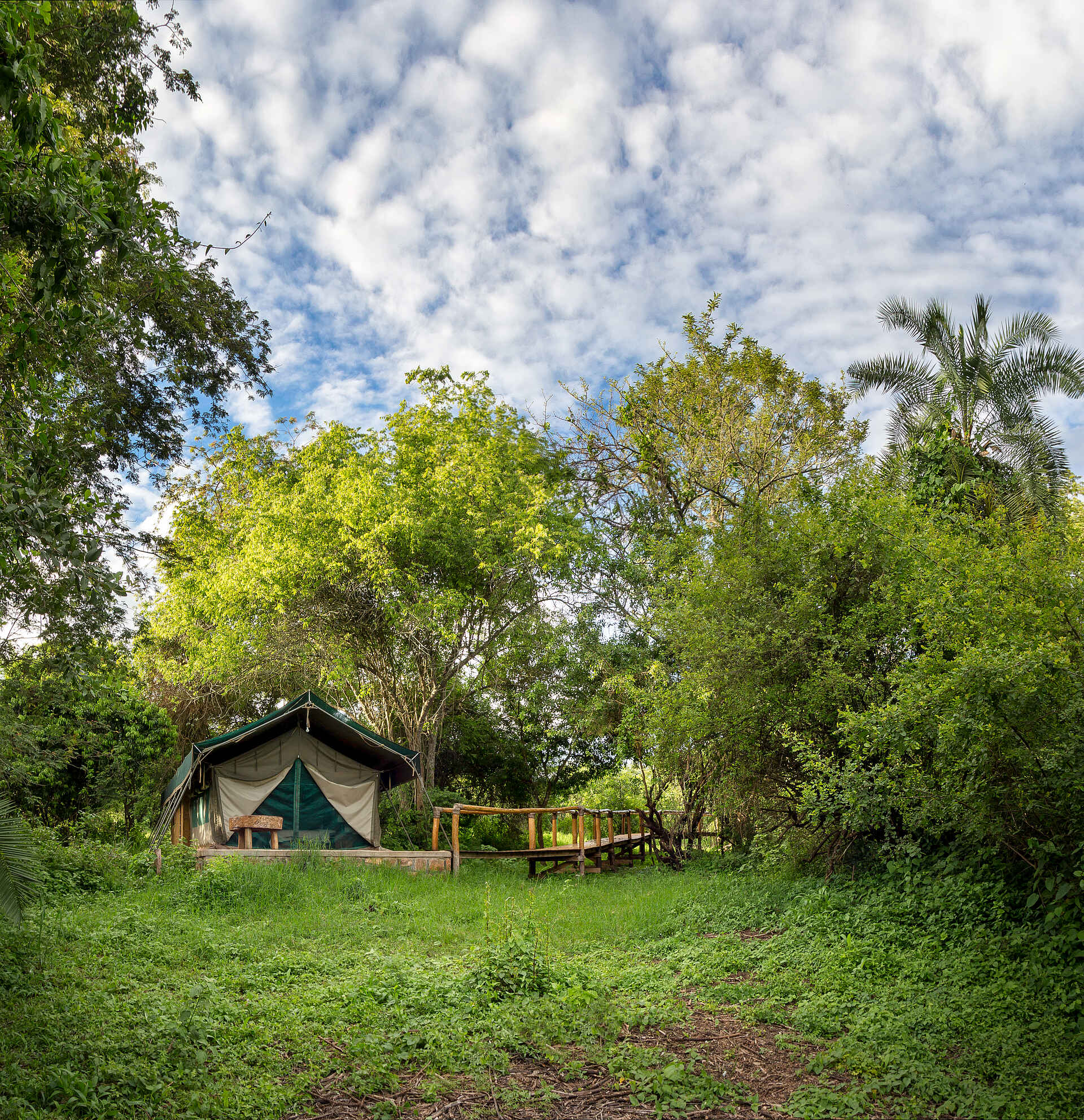 Ruzizi Tented Lodge: Zelt im Grünen Ruzizi Tented Lodge: Zelt im Grünen