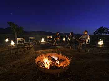 John's Camp: Feuerstelle