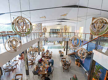 Waterfalls Lodge: Blick ins Restaurant