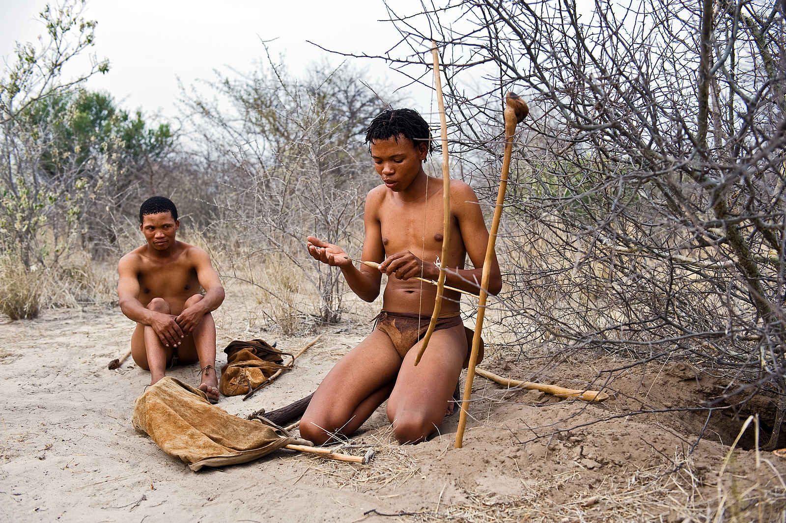 Deception Valley Lodge: Buschmänner Deception Valley Lodge: Buschmänner