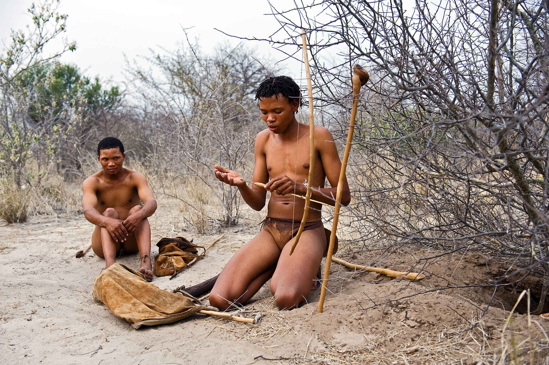 Deception Valley Lodge: Buschmänner Deception Valley Lodge: Buschmänner