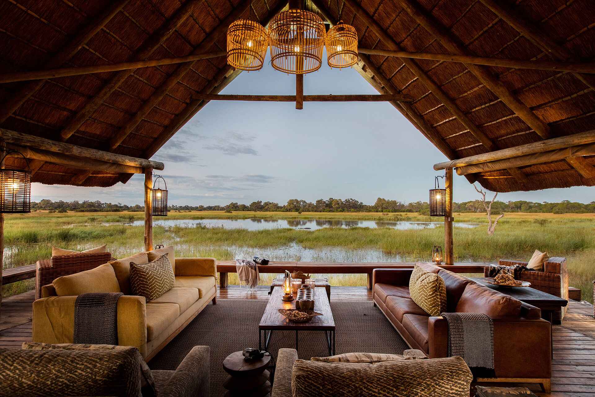 Sable Alley Camp: Blick aus der Lounge