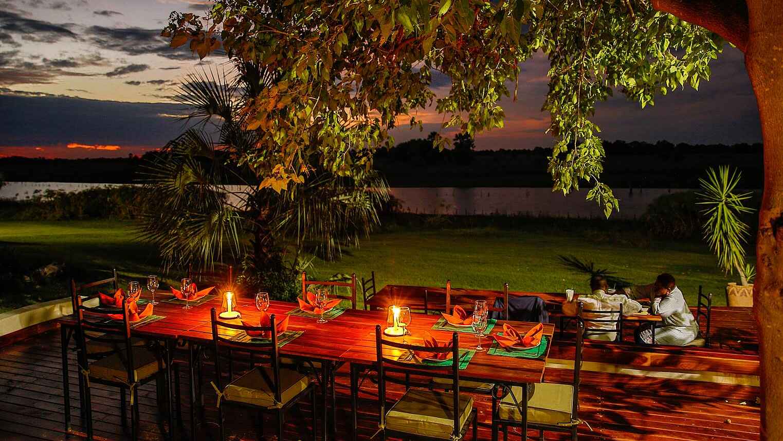 Thamalakane River Lodge: Eingedeckter Tisch Thamalakane River Lodge: Eingedeckter Tisch