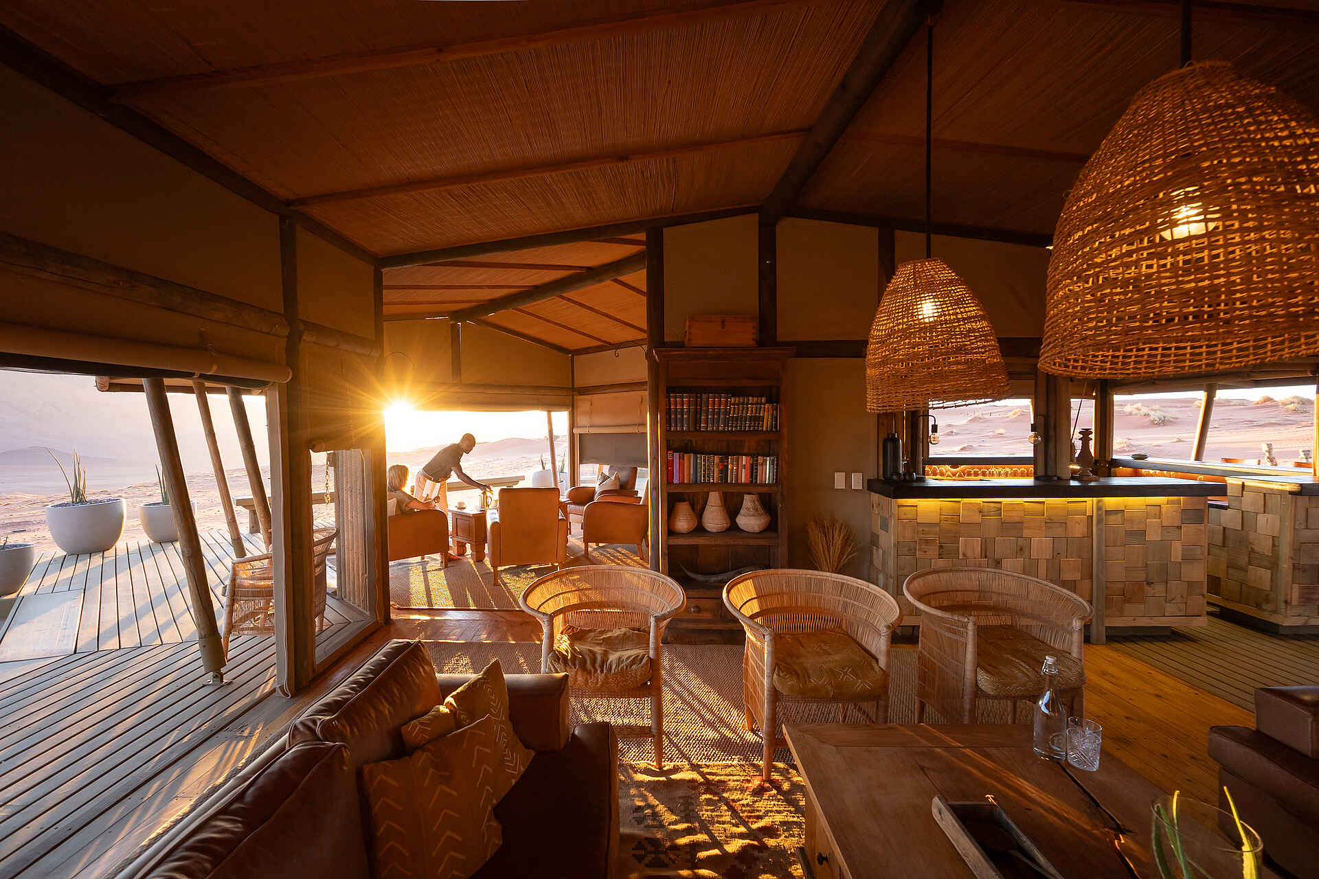 Wolwedans Desert Lodge: In der Lounge