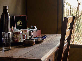 Jackalberry Tented Camp: Coffee Station