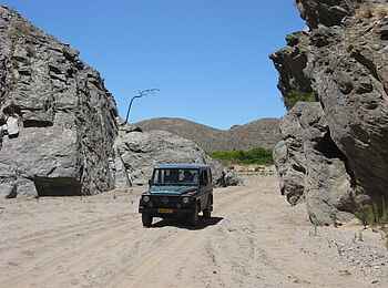 Fort Sesfontein: Der Landrover