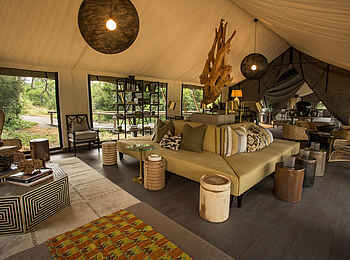 Gomoti Plains Camp: Blick hinein