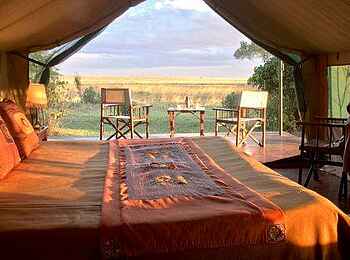 Governors' Camp: Blick aus dem Zelt Governors' Camp: Blick aus dem Zelt