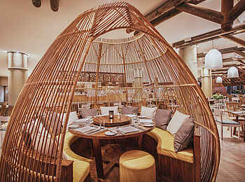 La Pirogue: Ein Tisch im Wolmar Restaurant La Pirogue: Ein Tisch im Wolmar Restaurant