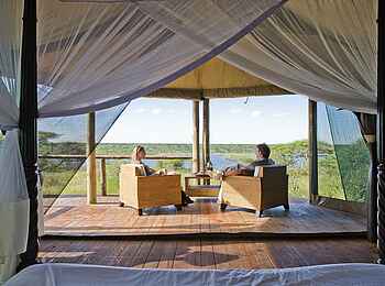 Lake Masek Tented Camp: Veranda