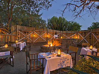 Motswari Game Lodge: Boma-Dinner