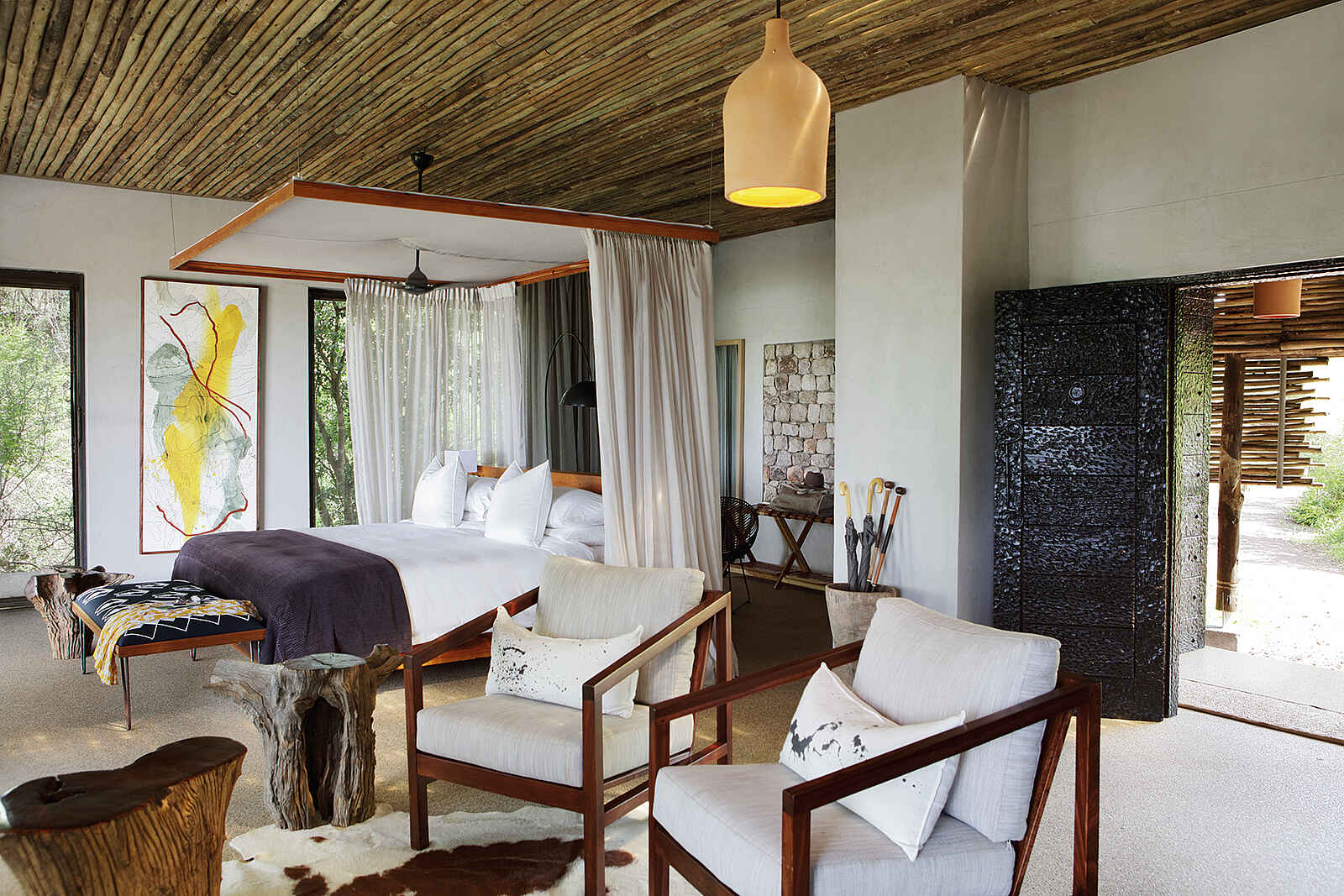 Matetsi Victoria Falls: Suite mit Sitzecke und Bett Matetsi Victoria Falls: Suite mit Sitzecke und Bett