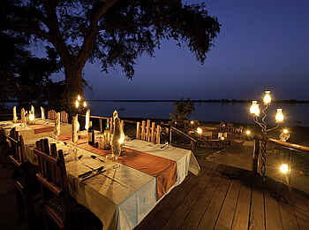 Chiawa Camp: Dinner am Sambesi