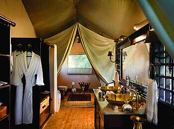 Duba Explorers Camp: Das Bad im Gästezelt