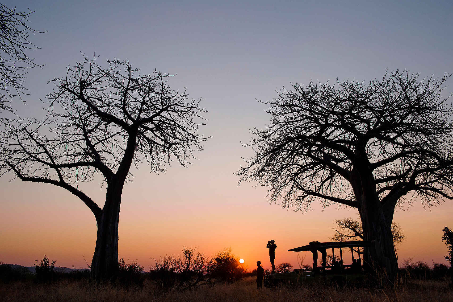 Kokoko Camp: Sonnenuntergang