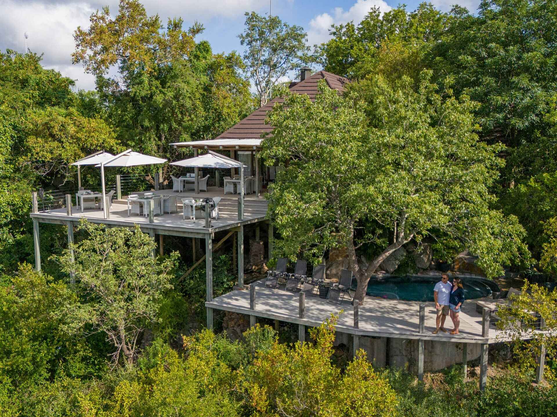 Leopard Hills: Blick auf die Lodge Leopard Hills: Blick auf die Lodge