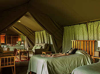 Porini Amboseli Camp: Blick ins Zelt Porini Amboseli Camp: Blick ins Zelt