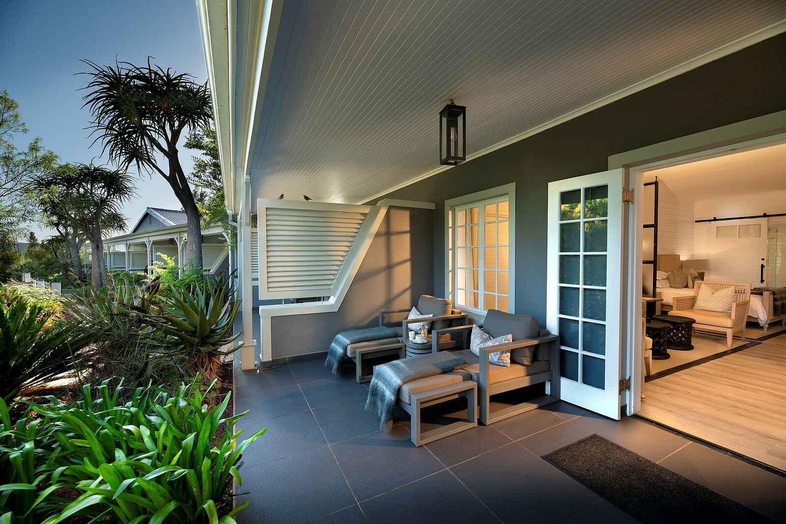 Riverdene Family Lodge: Terrasse Riverdene Family Lodge: Terrasse