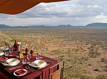 Saruni Samburu: Frühstück auf der privaten Veranda