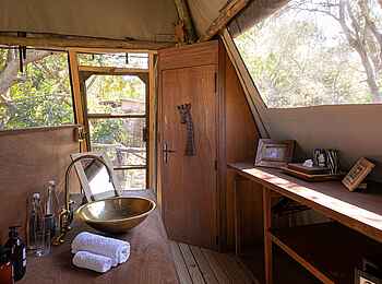 Shawa Luangwa Camp: Badezimmer Shawa Luangwa Camp: Badezimmer