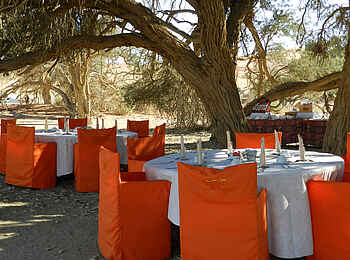 Sossusvlei Lodge: Frühstückstisch