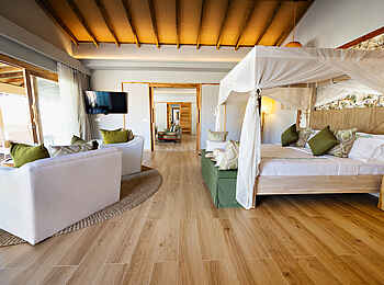 Bawe Island: Blick in die Sultan Villa