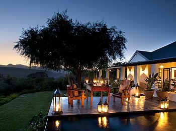 Bushmans Kloof Wilderness Lodge: Koro Lodge Terrasse Bushmans Kloof Wilderness Lodge: Koro Lodge Terrasse