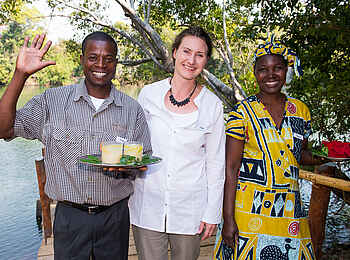 KaingU Safari Lodge: Viktor, Julia und Esnart
