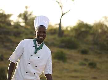 Kicheche Valley Camp: Der Koch in Aktion Kicheche Valley Camp: Der Koch in Aktion