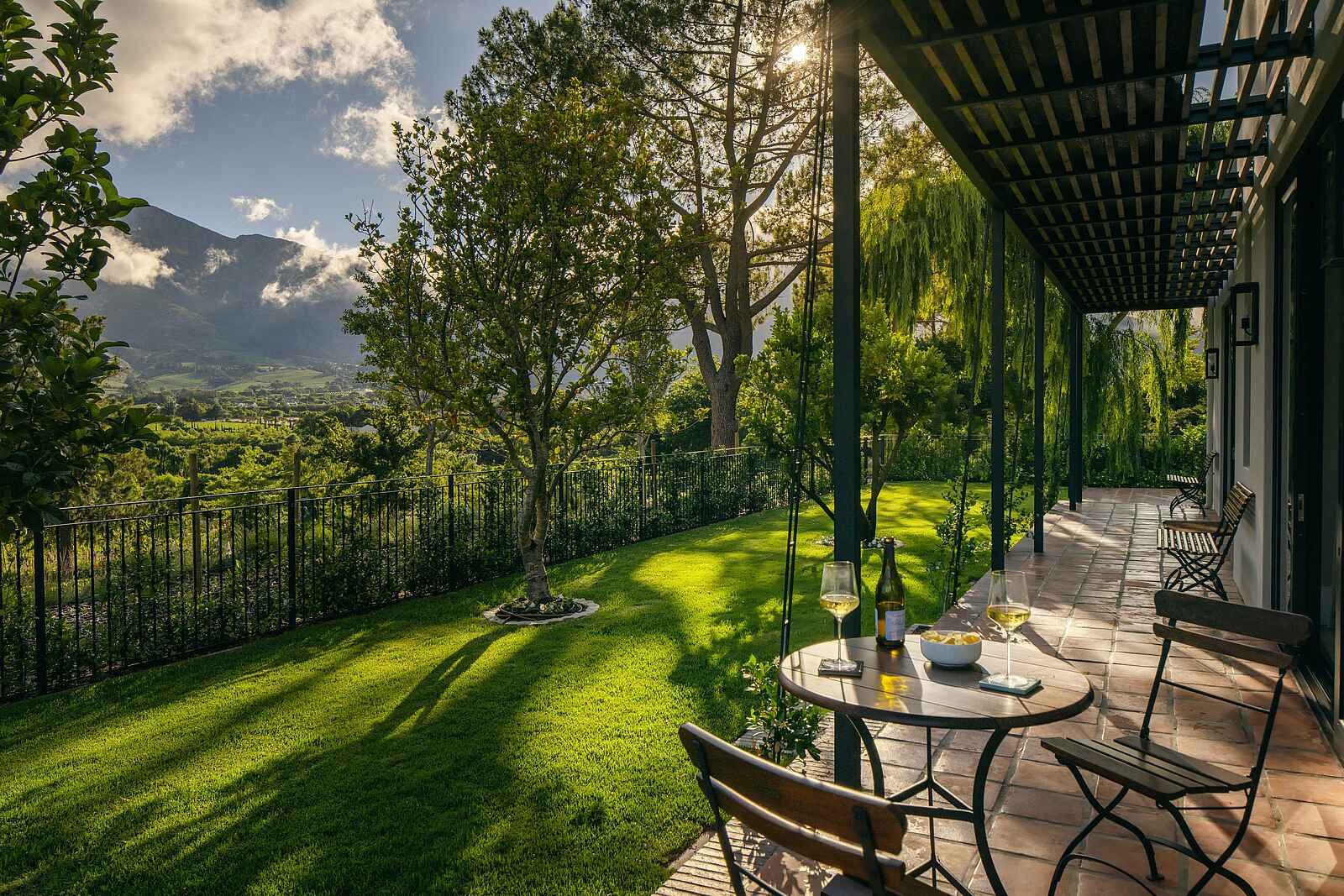 Leeu Estates: Fynbosch Cottage Terrasse Leeu Estates: Fynbosch Cottage Terrasse