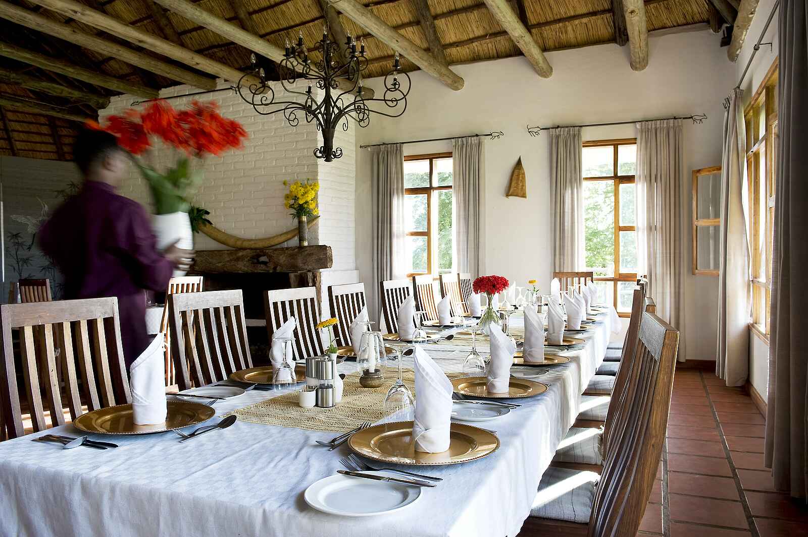 Ngorongoro Farmhouse: Gedeckter Tisch Ngorongoro Farmhouse: Gedeckter Tisch