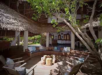 Vamizi Island: Innenhof der Casa Marjani