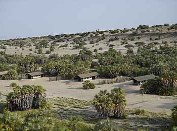 Lobolo Camp: Lage unter Palmen