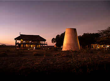 Segera Retreat: Das Gelände am Abend