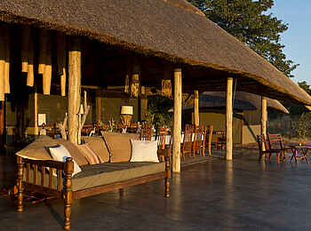 Camp Hwange: Große Veranda