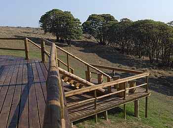 Chelinda Lodge: Unteres Deck
