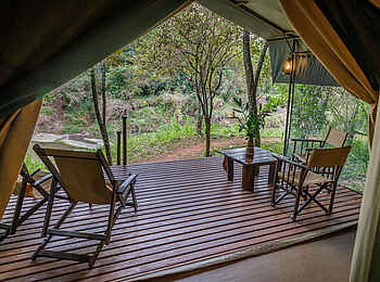 Soroi Mara Bush Camp: Veranda mit Blick in den Busch