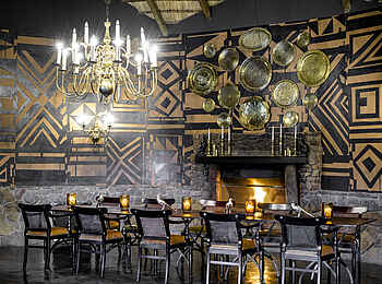 Singita Ebony Lodge: Der Speisesaal Singita Ebony Lodge: Der Speisesaal