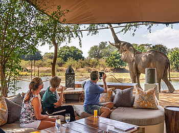 Time + Tide Chongwe Camp: Lounge Area