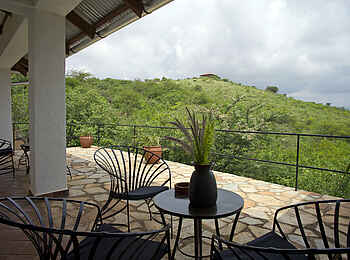 Bashay Rift Lodge: Terrasse mit Blick Bashay Rift Lodge: Terrasse mit Blick