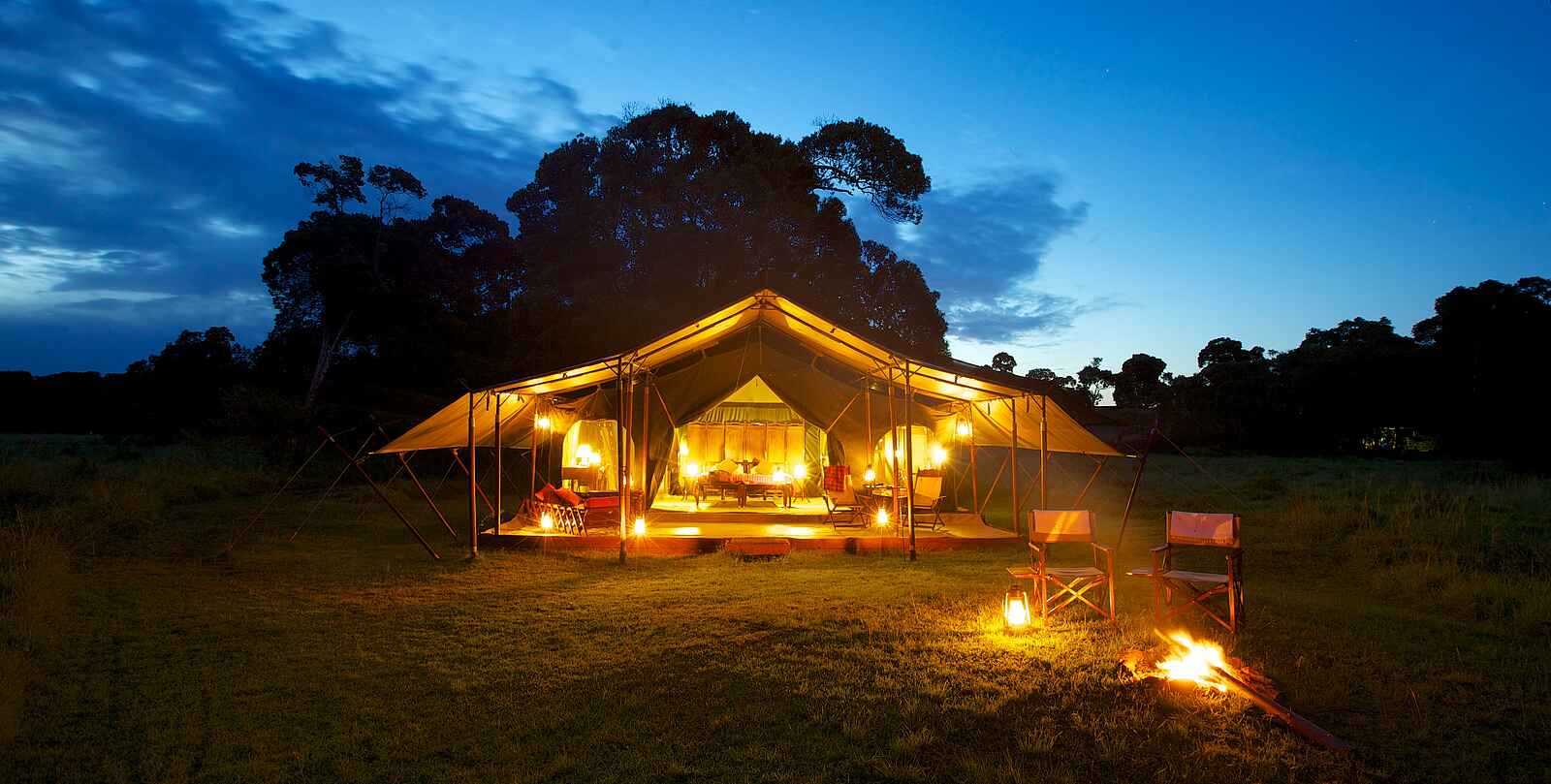 Elephant Pepper Camp: Nachtbeleuchtung Elephant Pepper Camp: Nachtbeleuchtung