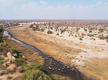 Leroo la Tau Lodge: Luftansicht 