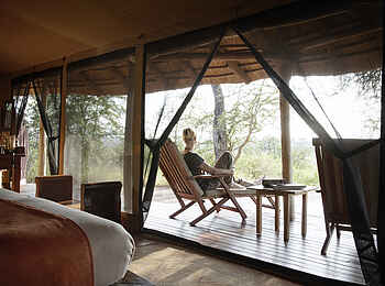 Oliver's Camp: Private Veranda Oliver's Camp: Private Veranda