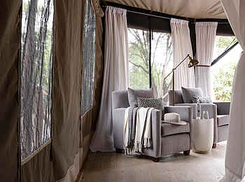 Sanctuary Swala: Blick ins Zelt