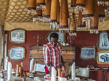 Shu'mata Camp: Frühstück wird serviert Shu'mata Camp: Frühstück wird serviert